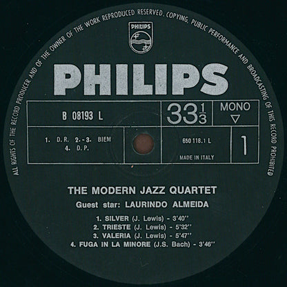 The Modern Jazz Quartet Guest Star Laurindo Almeida