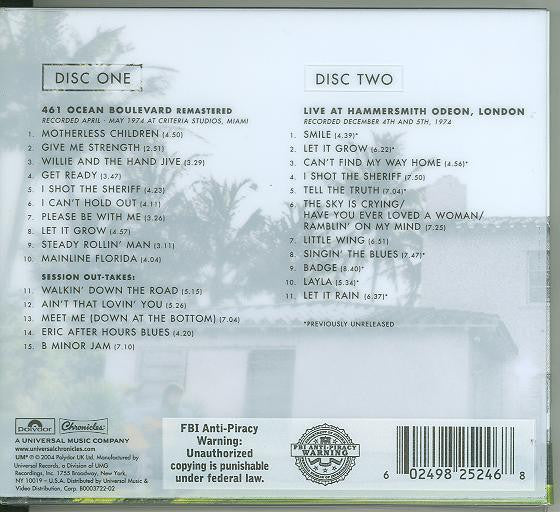 461 Ocean Boulevard 	Deluxe Edition