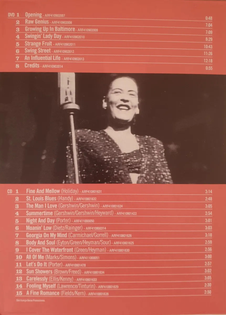 Lady Day - The Many Faces Of Billie Holiday  Limited Edition dvd+cd