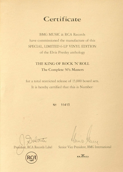 The King Of Rock 'N' Roll The Complete 50's Masters
