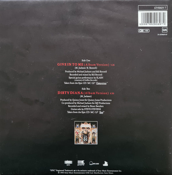 Give In To Me Poster Bag