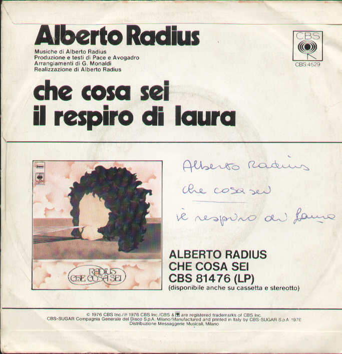 Che Cosa Sei / Il Respiro Di Laura