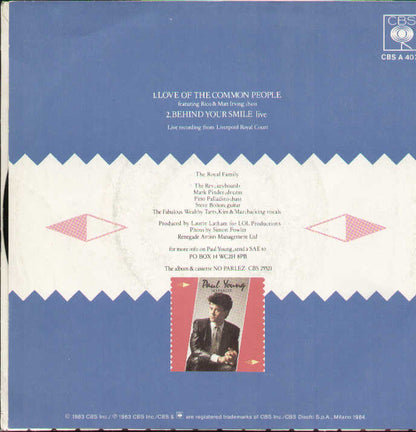 Love Of The Common People / Behind Your Smile