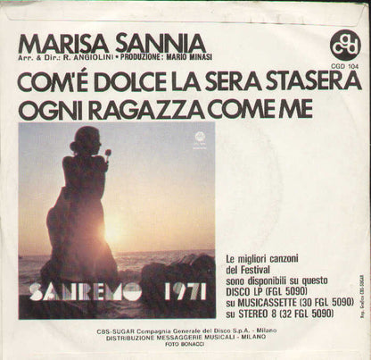 Comè Dolce La Sera Stasera / Ogni Ragazza Come Me