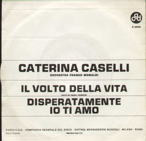 Il Volto Della Vita / Disperatamente Io Ti Amo
