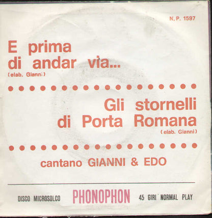 E Prima Di Andar Via / Gli Stornelli Di Porta Romana