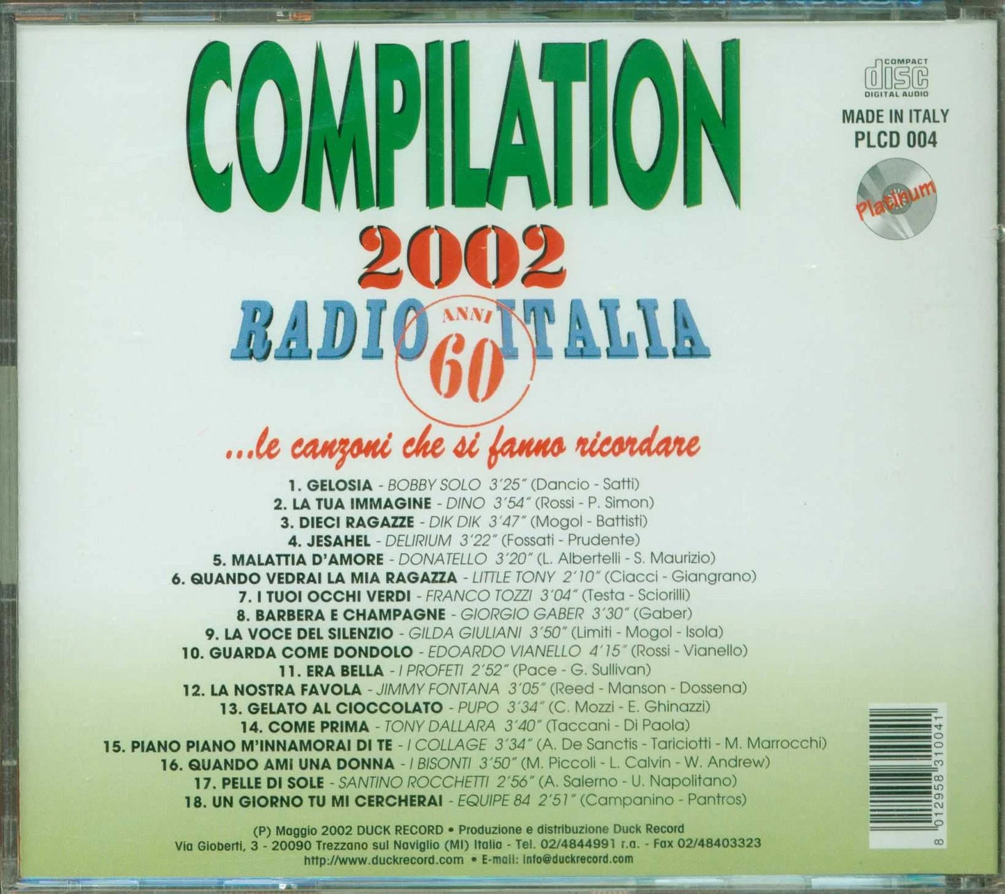 Radio Italia Anni 60 2002