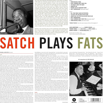 Satch Plays Fats A Tribute To The Immortal Fats Waller Limited Edition