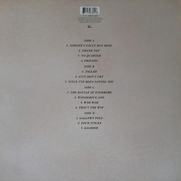 No Quarter Jimmy Page & Robert Plant Unledded