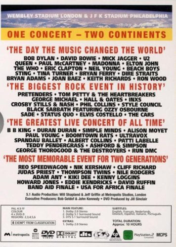 Live Aid 4Dvd