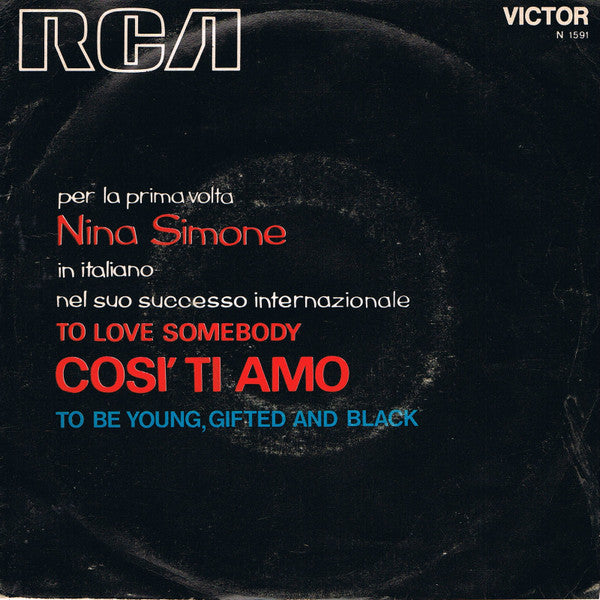 Così Ti Amo  / To Be Young Gifted And Black