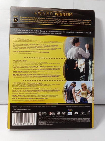 La Teoria Del Tutto / A Beautiful Mind / Erin Brockovich - Oscar Collection  3Dvd