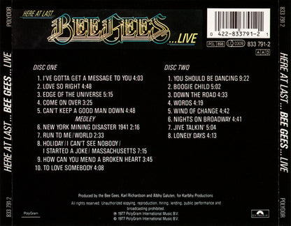 Here At Last Bee Gees Live
