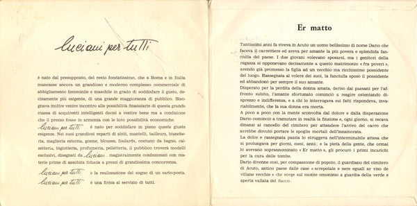 Bruscolini / Er Matto / Armonie Romane / Saltarello