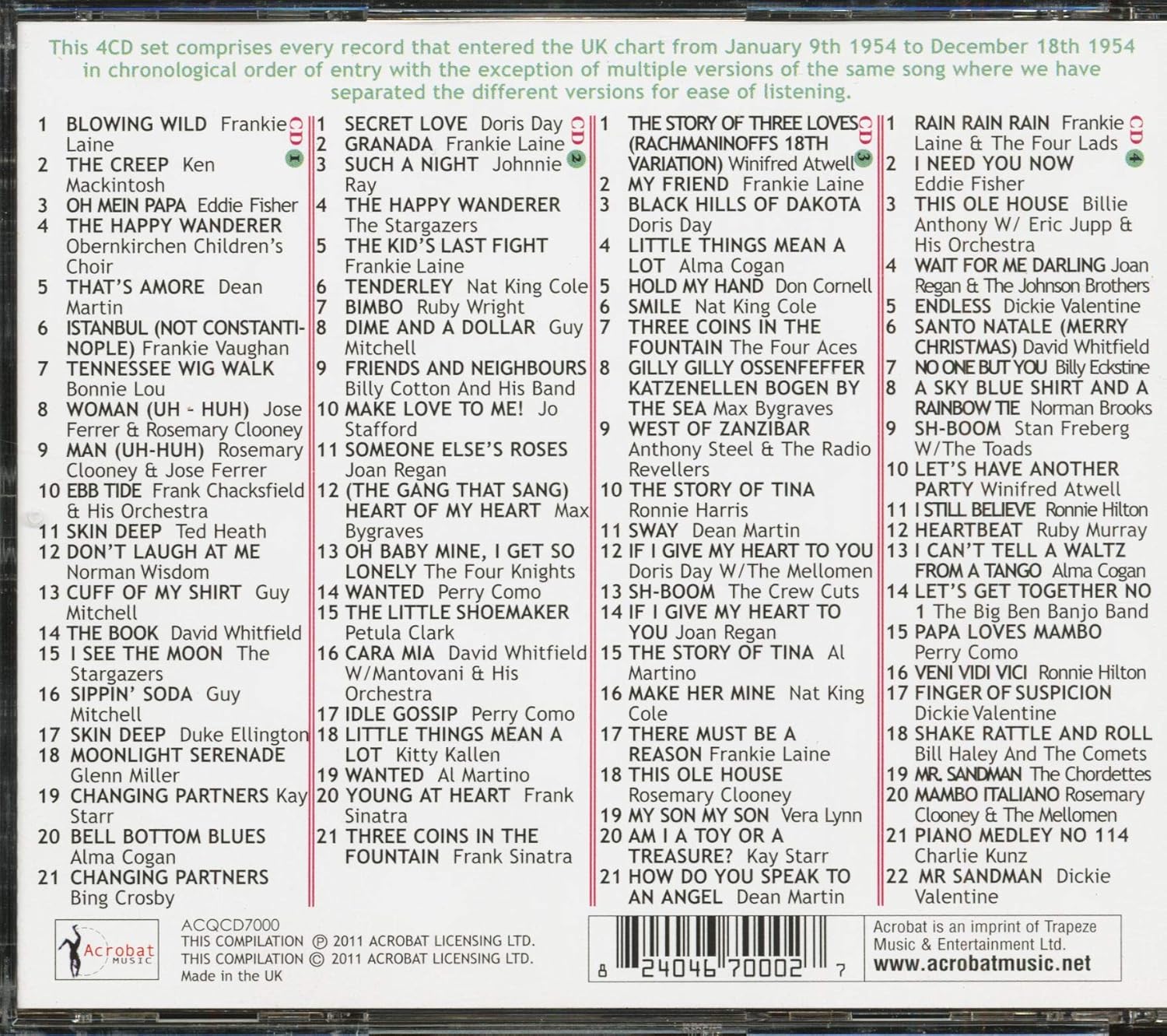 1954 British Hit Parade Britain's Greatest Hits Volume 3