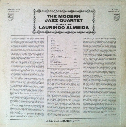 The Modern Jazz Quartet Guest Star Laurindo Almeida