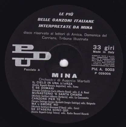 Le Più Belle Canzoni Italiane Interpretate Da Mina