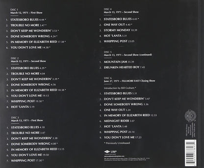The 1971 Fillmore East Recordings Limited Edition Boxset