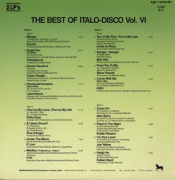 The Best Of Italo Disco Vol. 6
