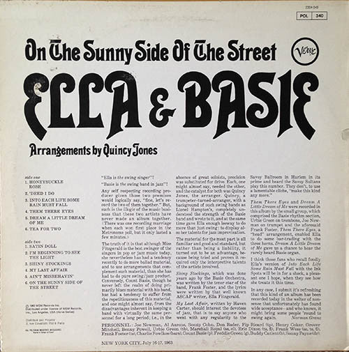 Ella & Basie On The Sunny Side Of The Street