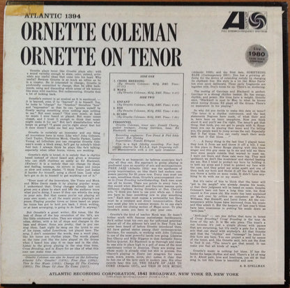 Ornette On Tenor