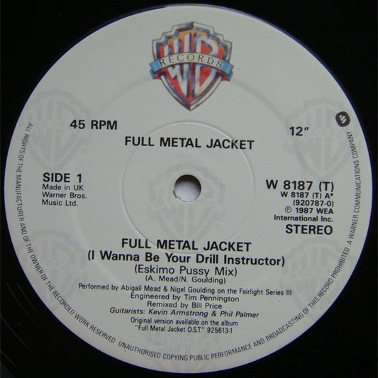 Full Metal Jacket (I Wanna Be Your Drill Instructor) / Sniper