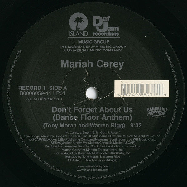 Don't Forget About Us The Emancipation Remixes