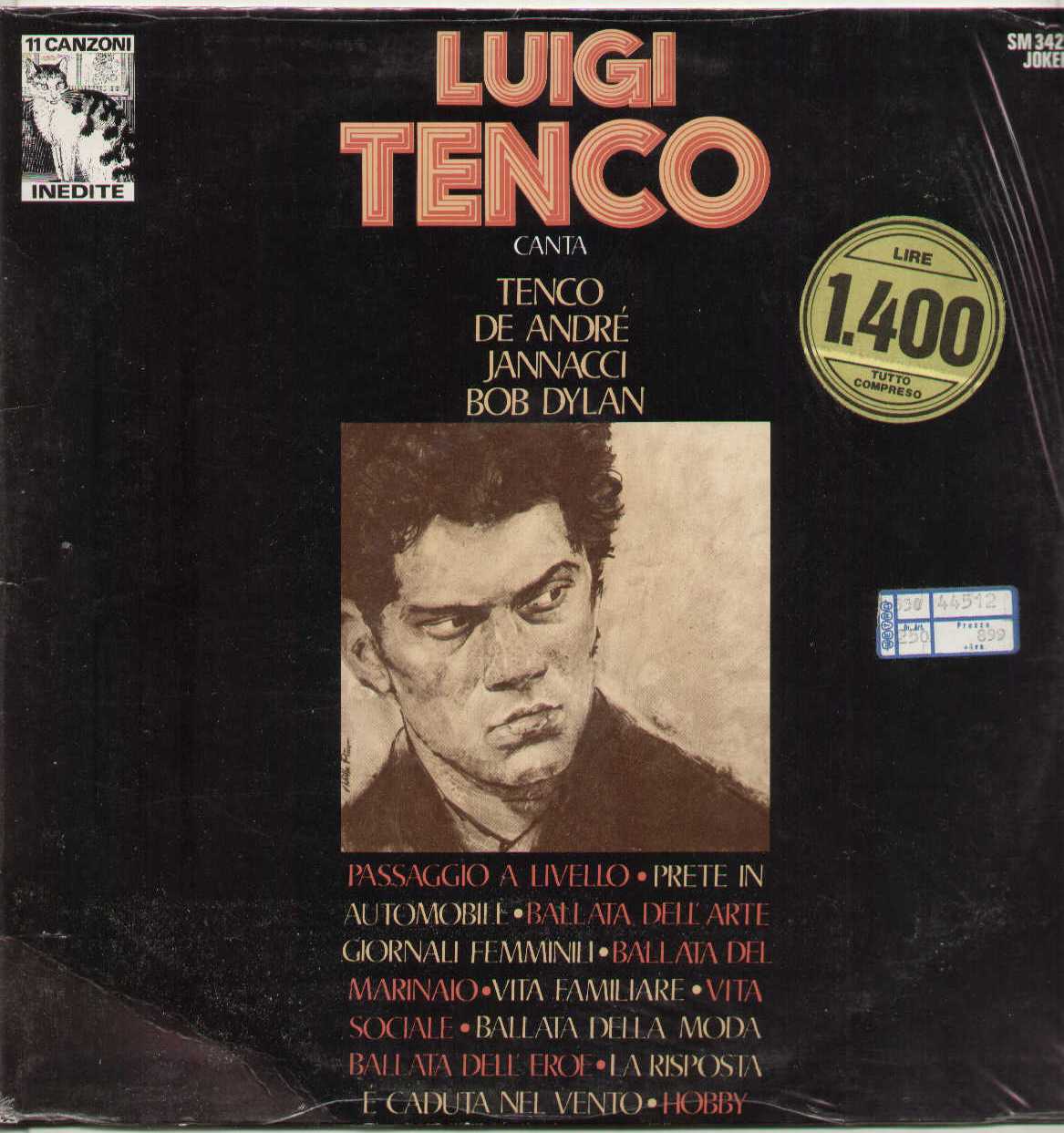 Canta Tenco De Andre Jannacci Bob Dylan