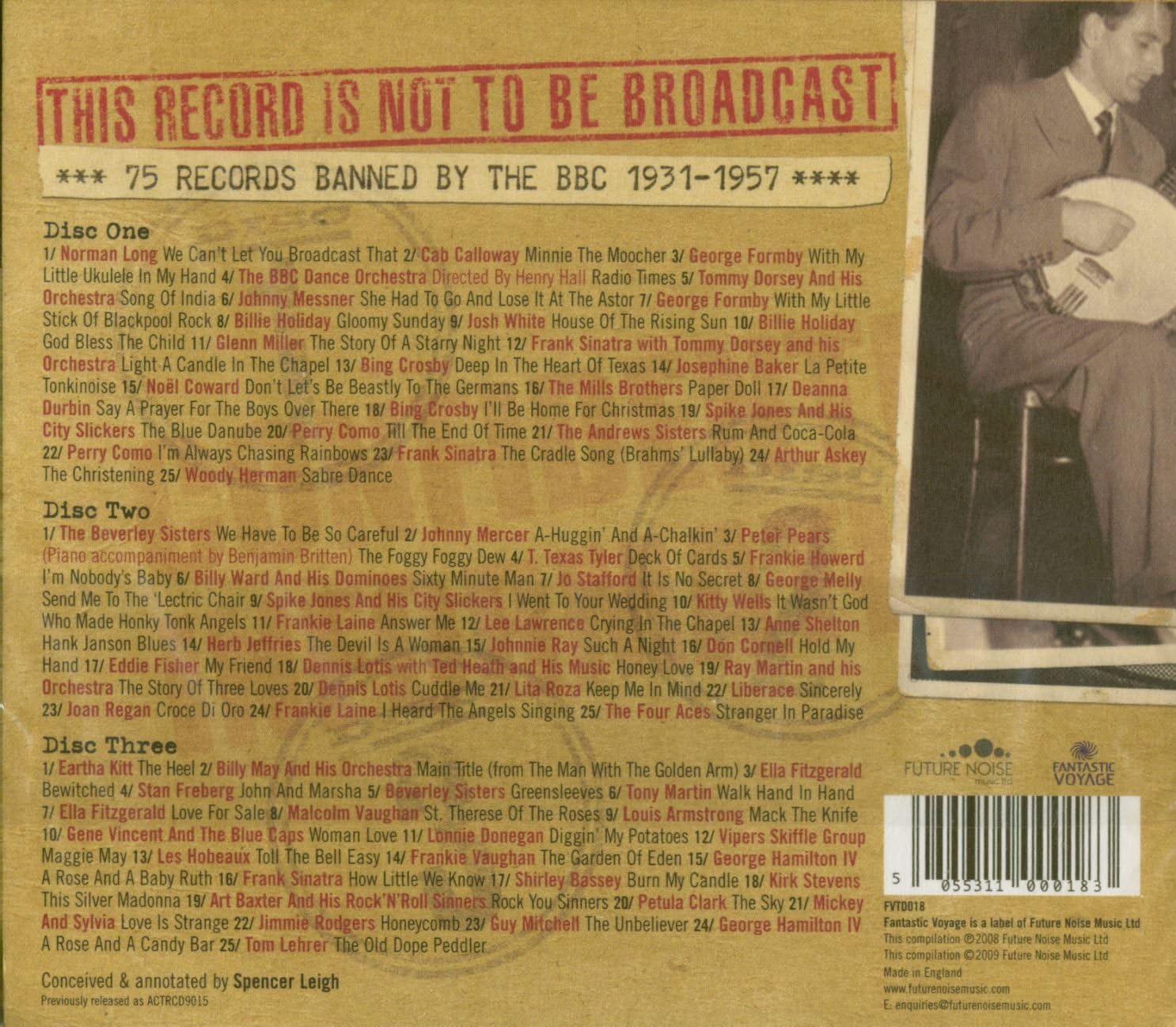 This Record Is Not To Be Broadcast 75 Records Banned By The BBC 1931-1957