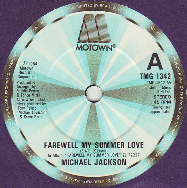 Farewell My Summer Love / Call On Me