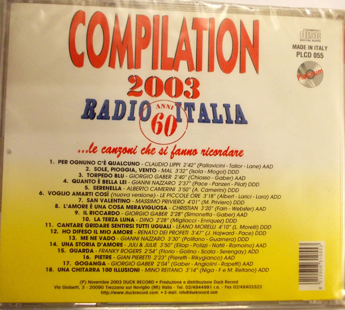 Radio Italia Anni 60 2003