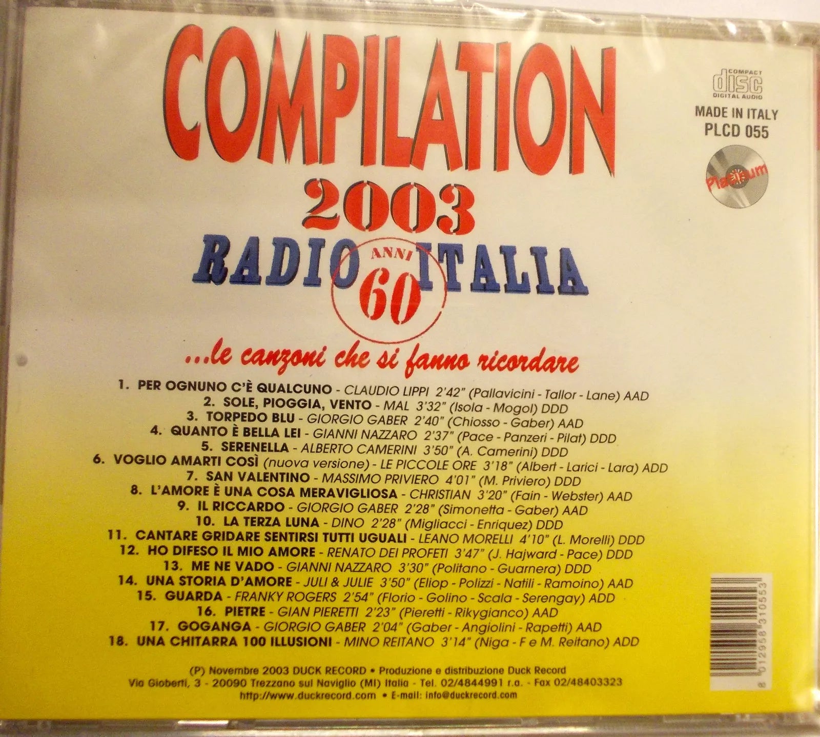 Radio Italia Anni 60 2003