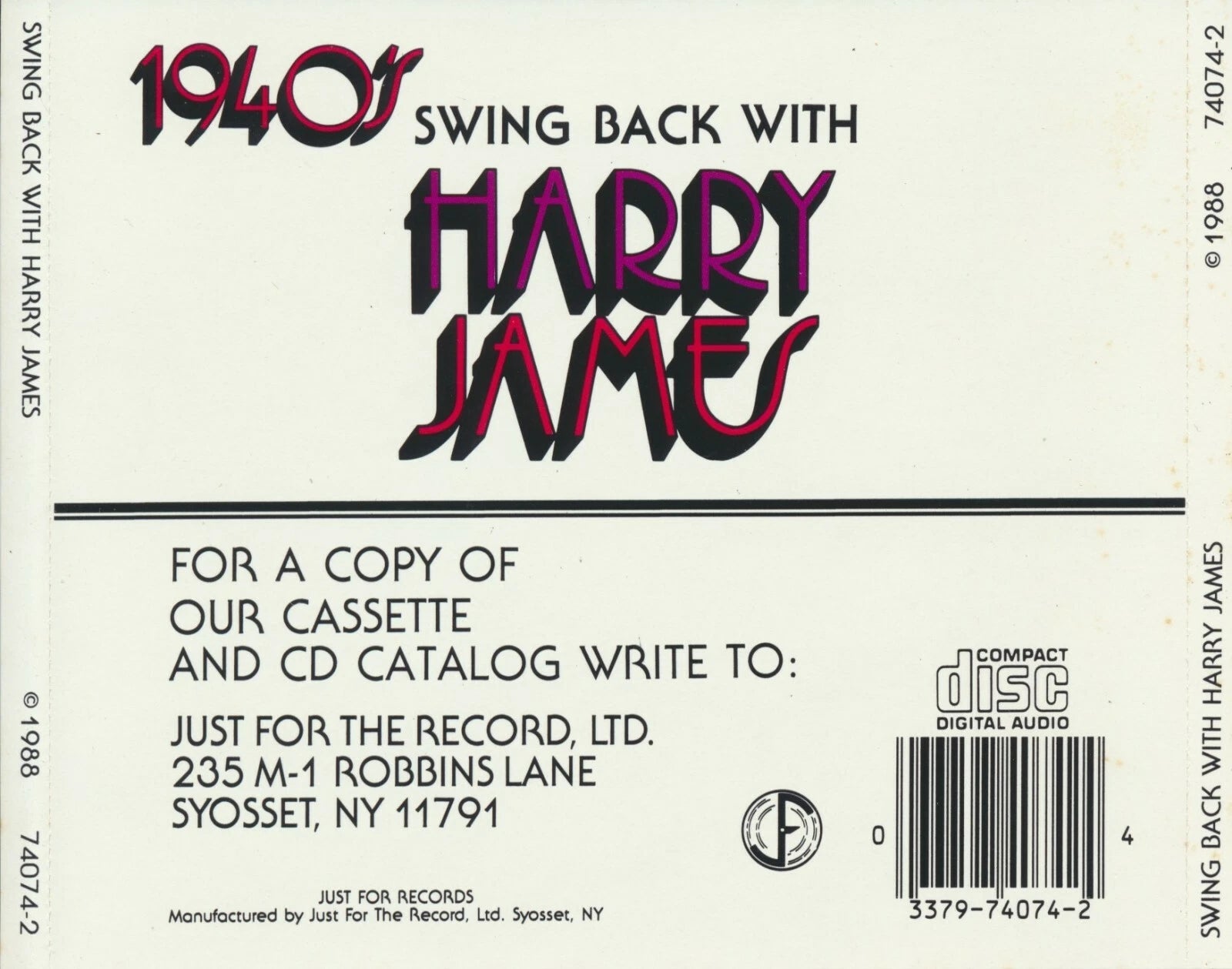 Swing Back With Harry James