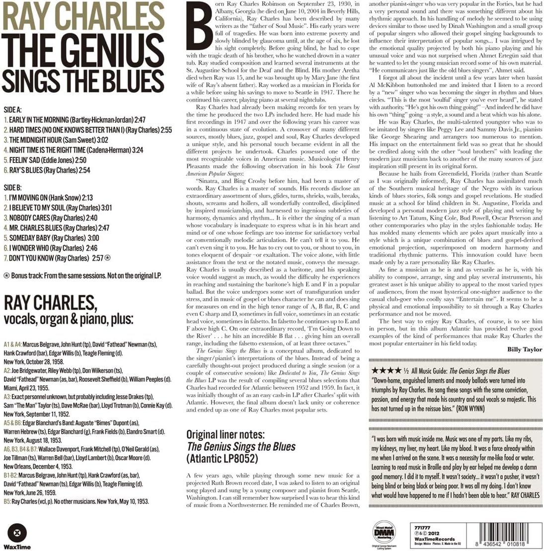 The Genius Sings The Blues Limited Edition