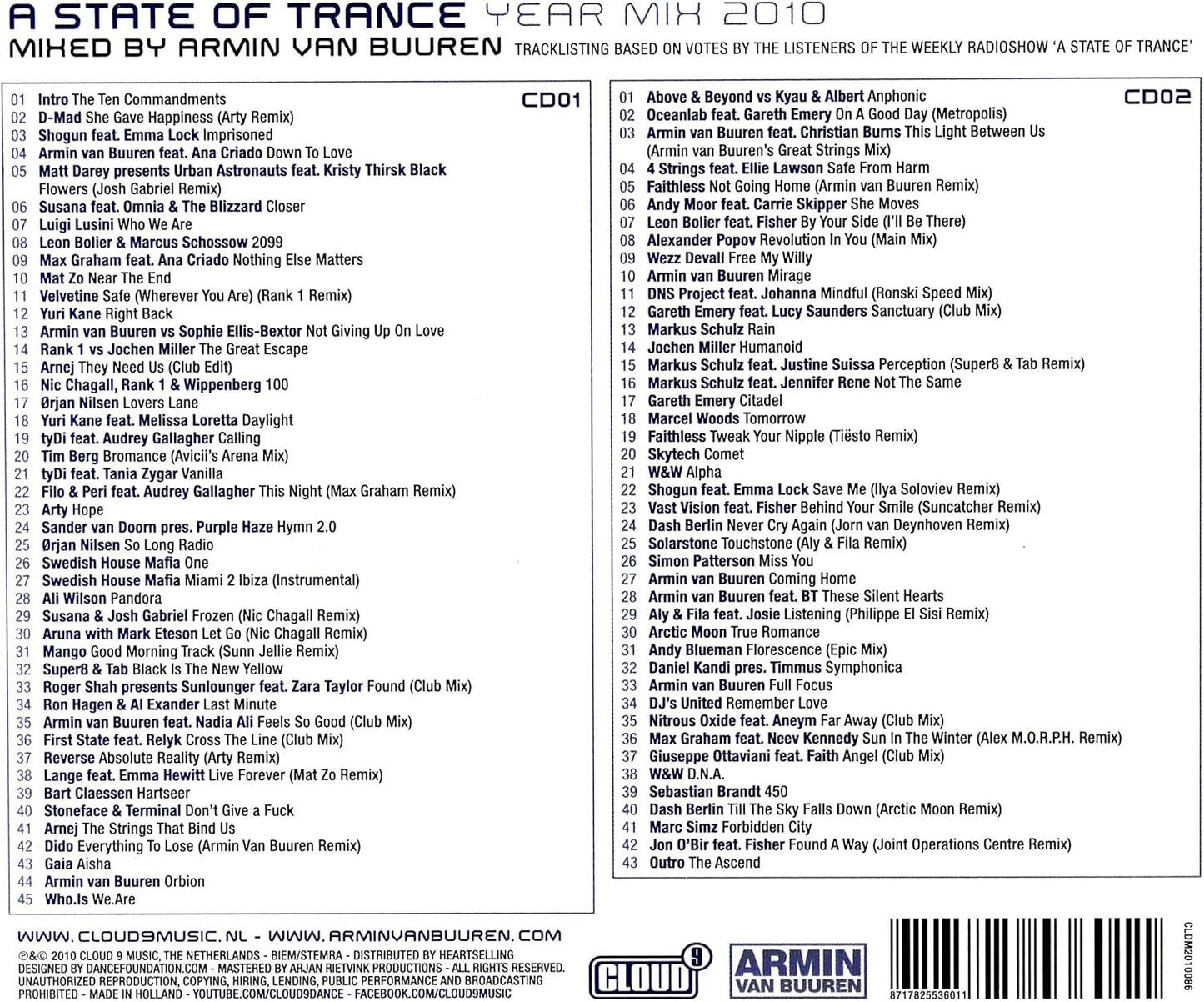 A State Of Trance Year Mix 2010