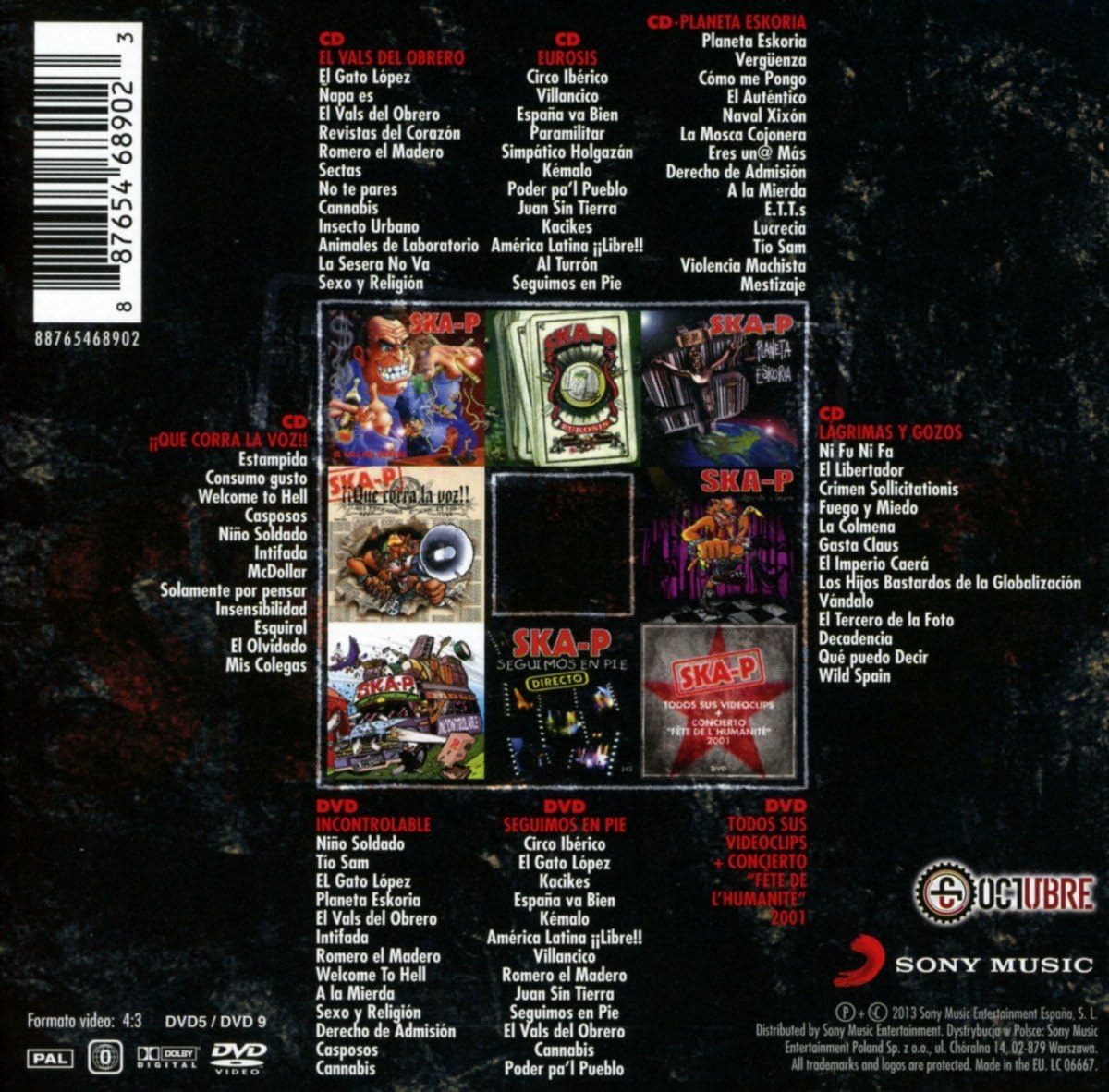 Todo Ska-P Boxset 5cd+3dvd