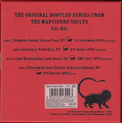 The Original Bootleg Series From The Manticore Vaults Vol. One