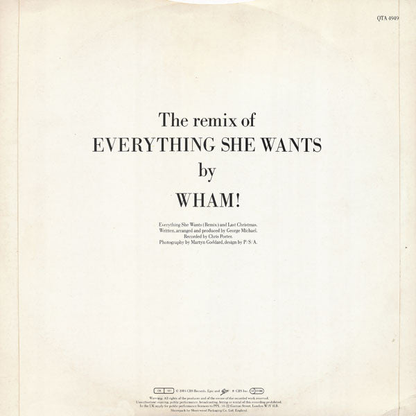 Last Christmas / Everything She Wants