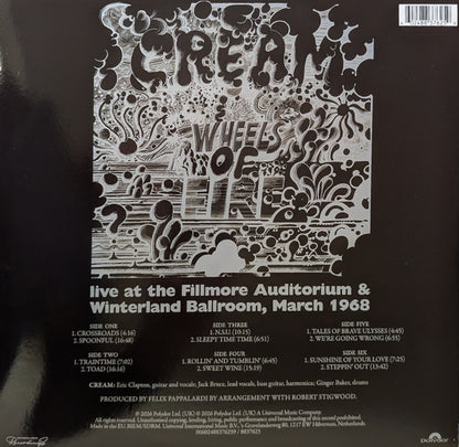 Wheels Of Fire Live At The Fillmore & Winterland Special Edition RSD