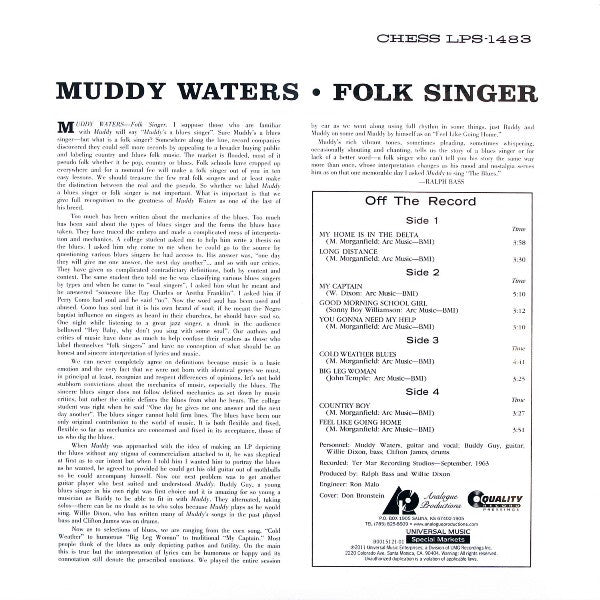 Folk Singer Limitet Edition