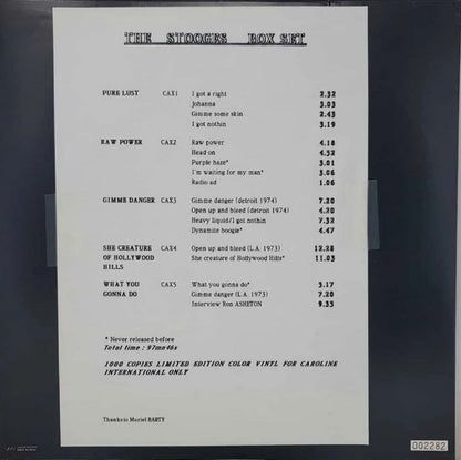 The Stooges Box Set Special Limited Edition