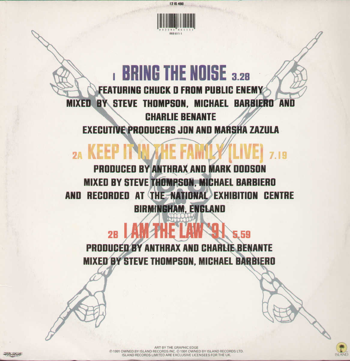 Bring The Noise / Keep It In The Family / I Am The Law 91
