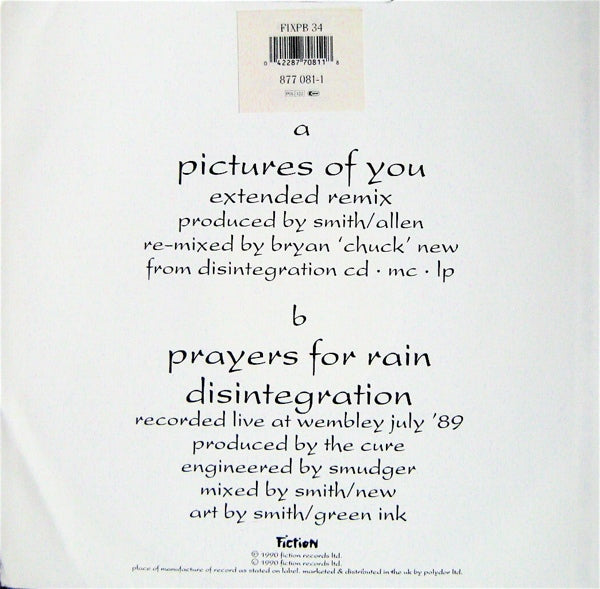 Pictures Of You Limited Edition Numbered Purple Vinyl