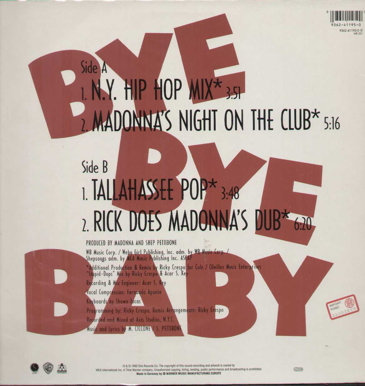 Bye Bye Baby