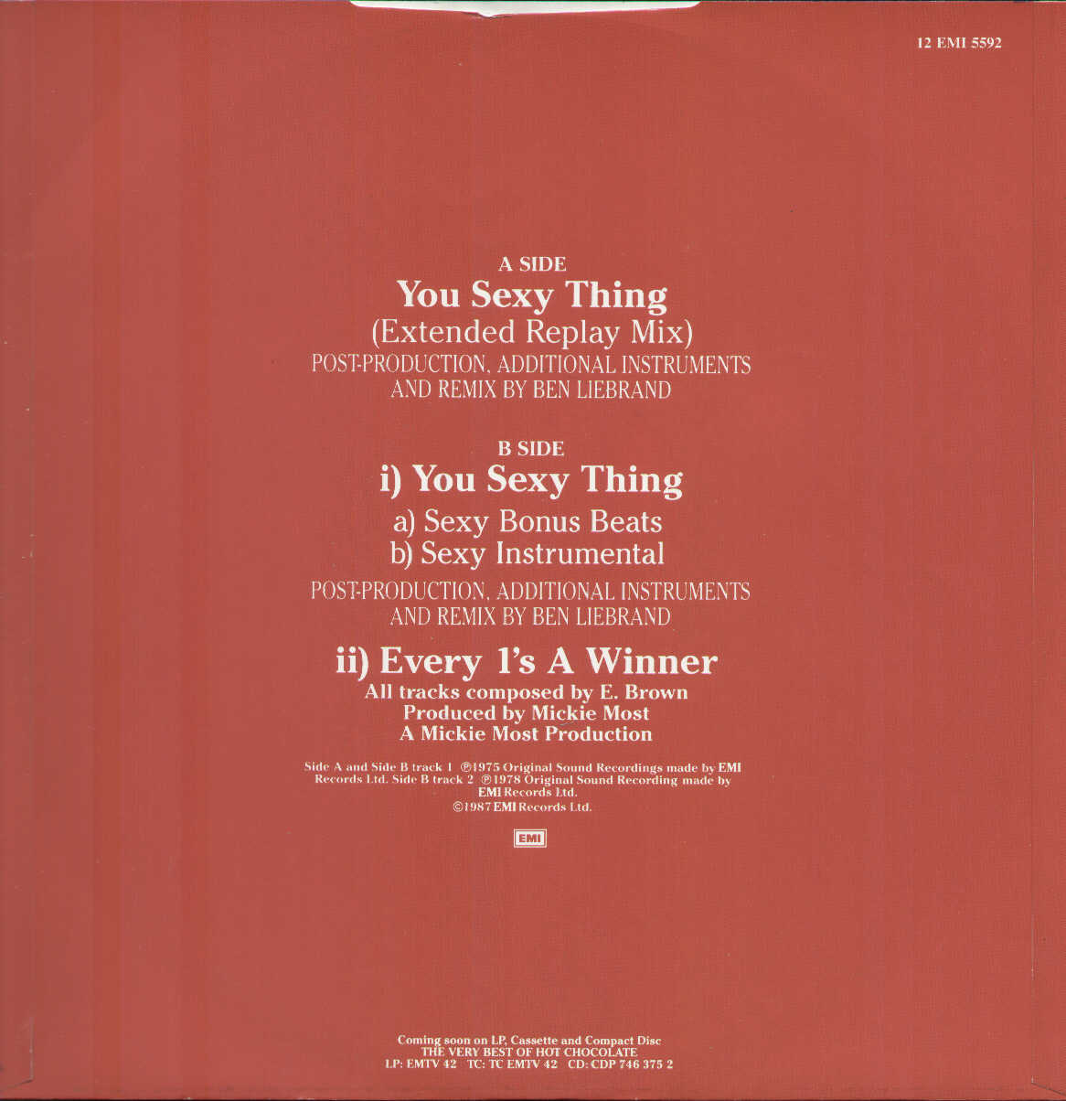 You Sexy Thing / Every 1'S A Winner
