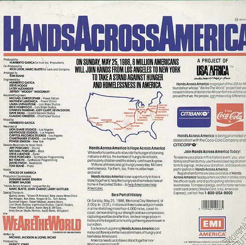 Hands Across America / We Are The World