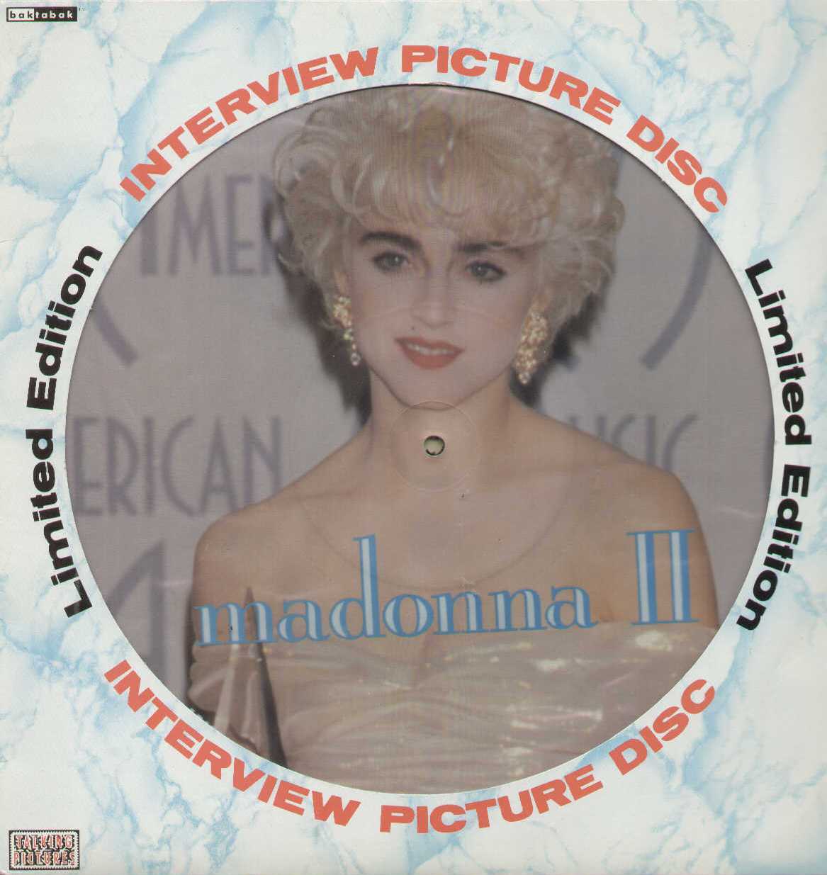 Madonna Interview 2 Picture Disc Limited Edition