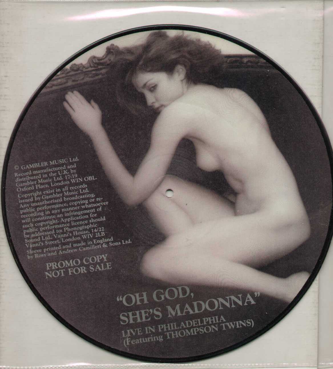 Oh God She's Madonna Picture Disc