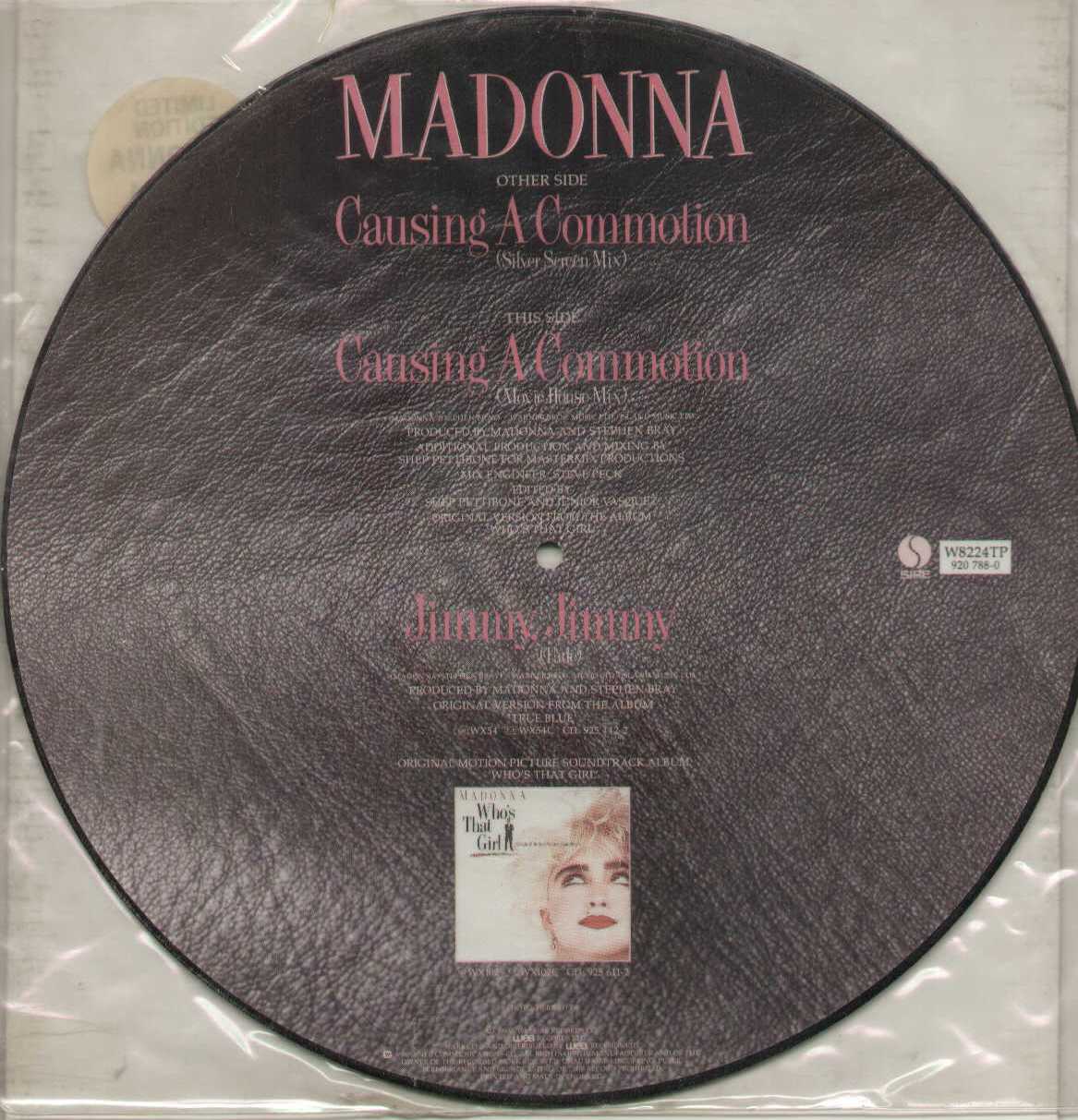 Causing A Commotion Limited Ediion Picture Disc