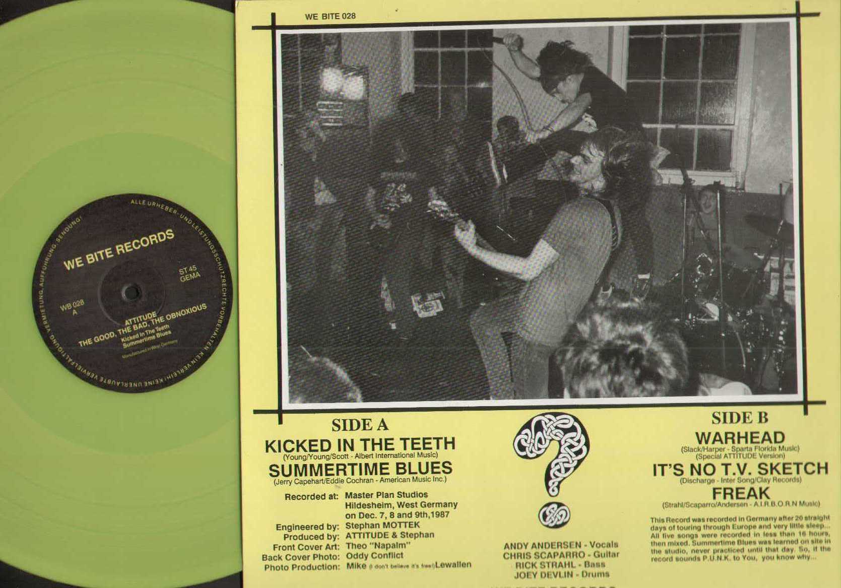 The Good The Bad The Obnoxious Yellow Vinyl